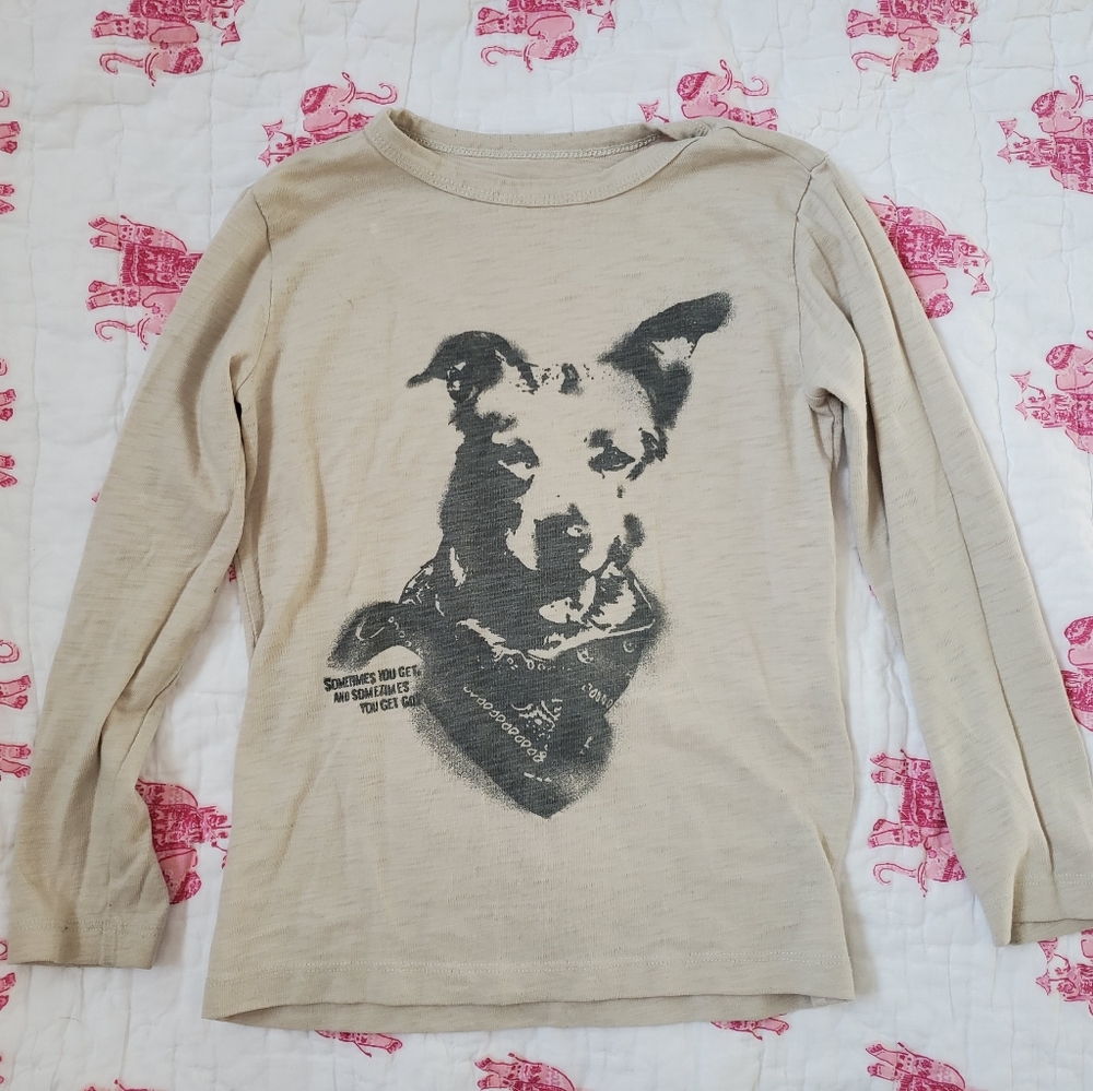 Crewcuts long-sleeve graphic print tee size 4-5